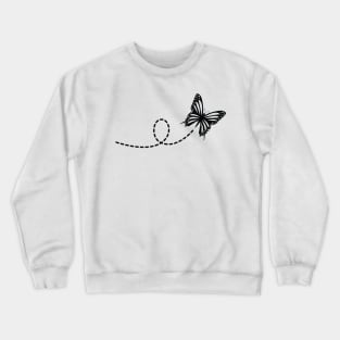 Butterfly with Path Crewneck Sweatshirt